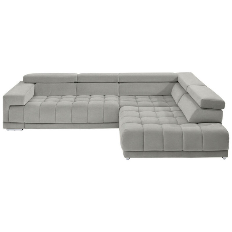 Beldomo Speed ECKSOFA Silber, Hellgrau