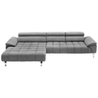 Beldomo Style ECKSOFA Silber Hellgrau 6