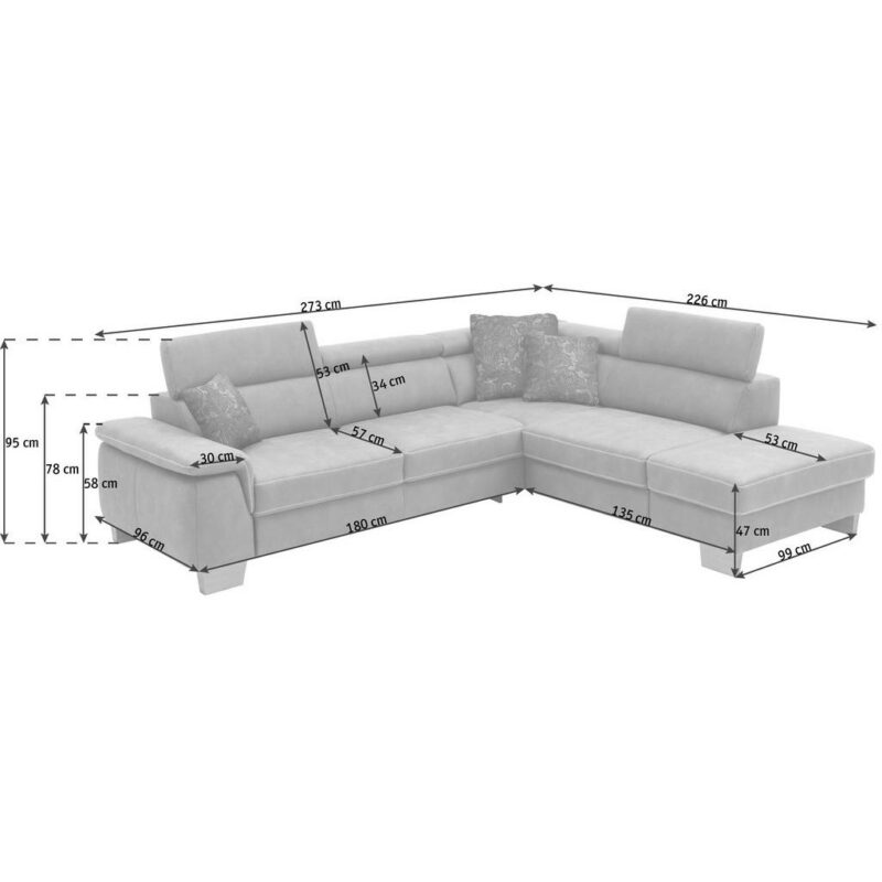 Beldomo System ECKSOFA Hellbraun – Bild 2