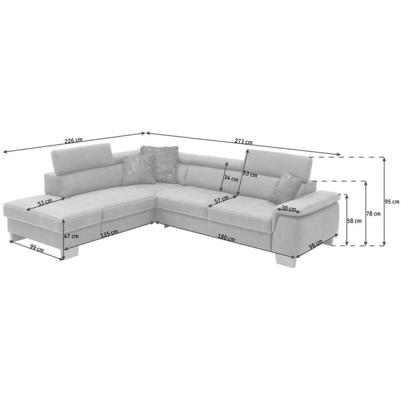 Beldomo System ECKSOFA Hellbraun – Bild 3