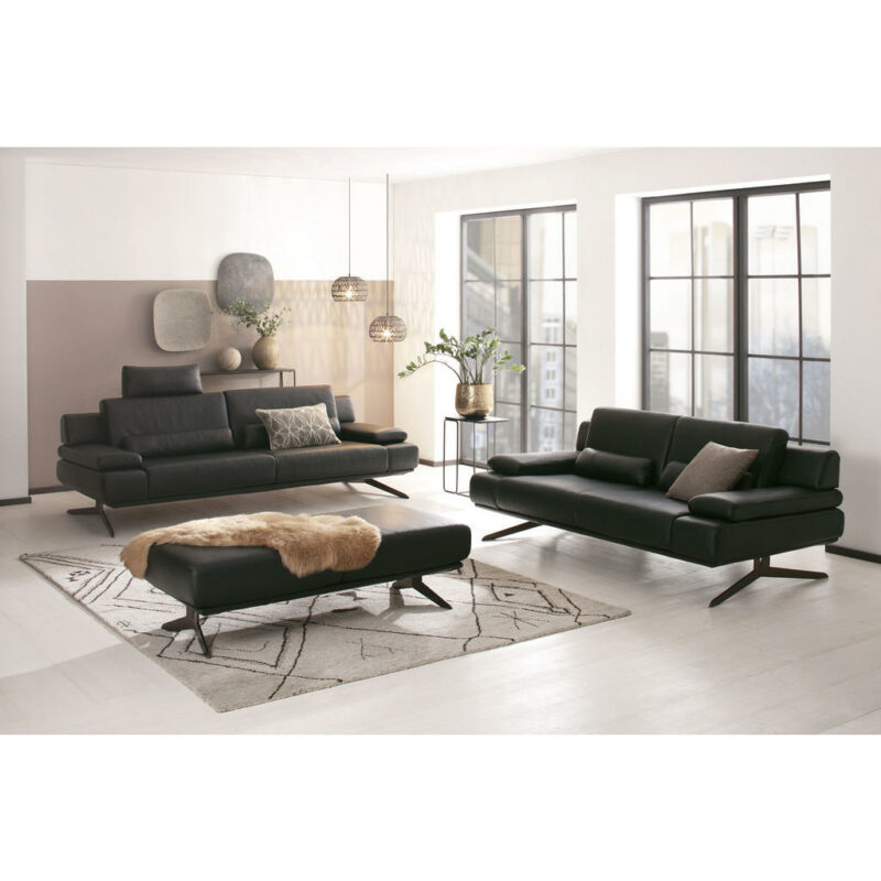 Chilliano DREISITZER-SOFA Schwarz – Bild 2