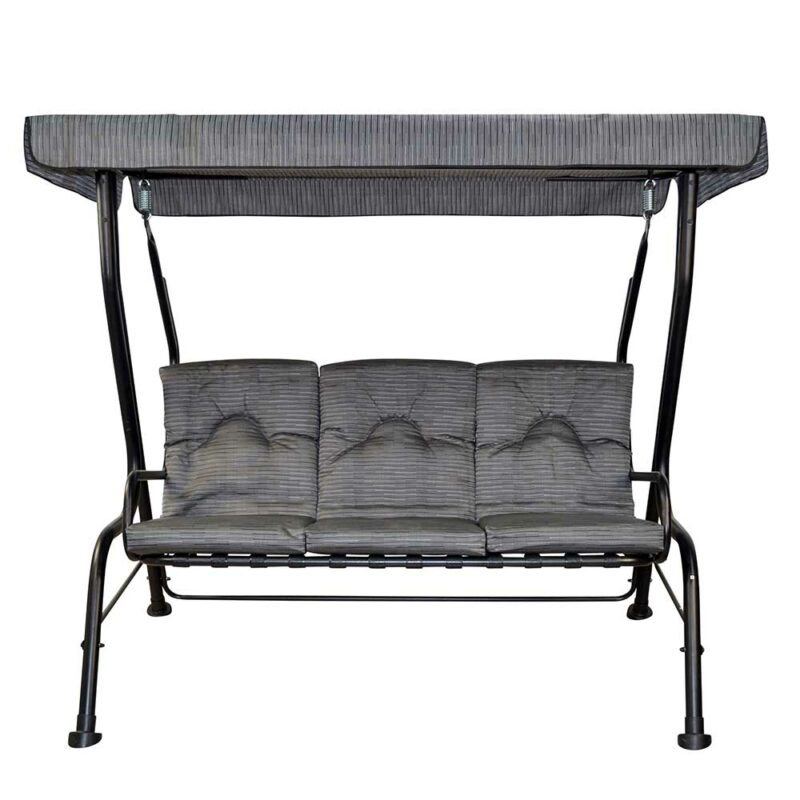 Graue Hollywoodschaukel in modernem Design 201 cm breit