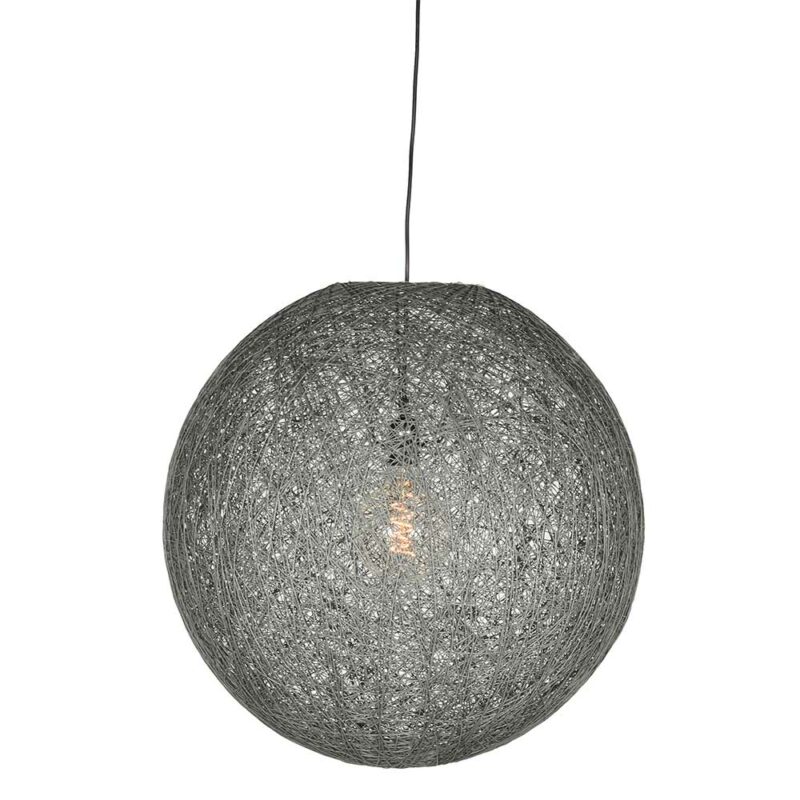 Pendelleuchte aus Flachsgewebe Skandi Design