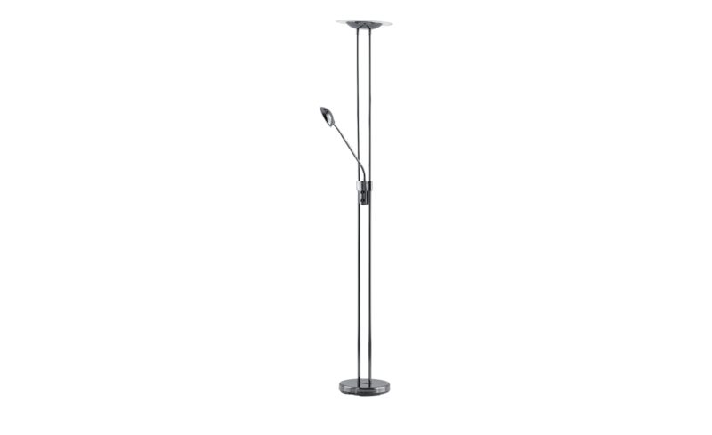 Meisterleuchten LED-Deckenfluter, 2-flammig, schwarz-chrom ¦ schwarz Ø: 28 Lampen & Leuchten > Innenleuchten > Stehlampen - Höffner