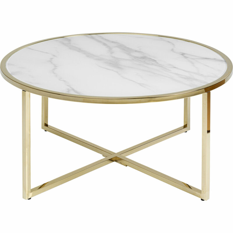 Couchtisch West Beach Brass Ø80cm