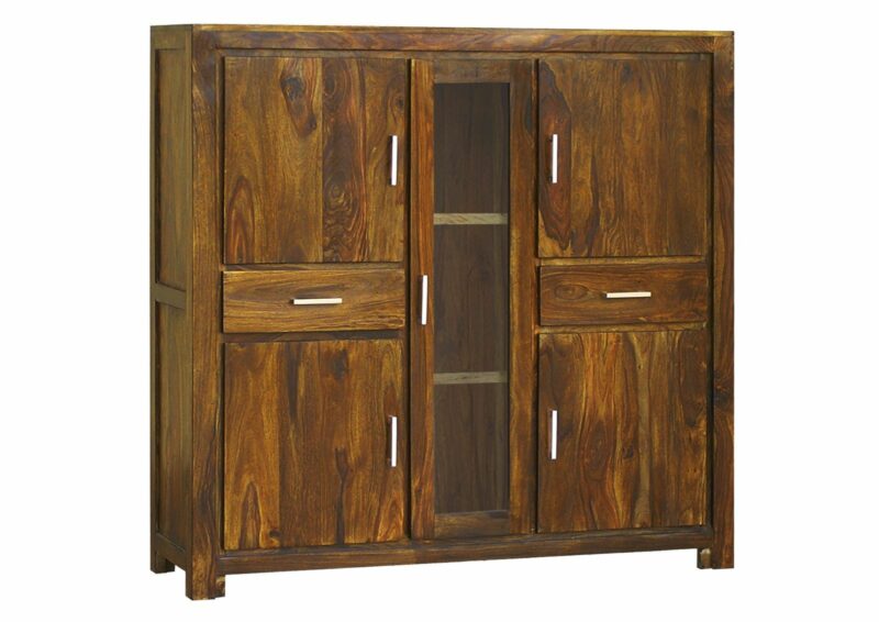 Highboard Sheesham 145x42x140 life honey lackiert METRO LIFE #107