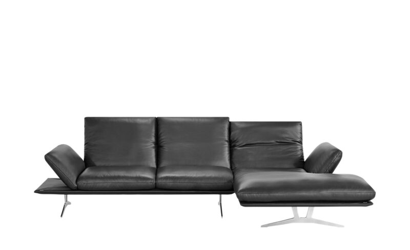 KOINOR Ecksofa schwarz - Leder Francis