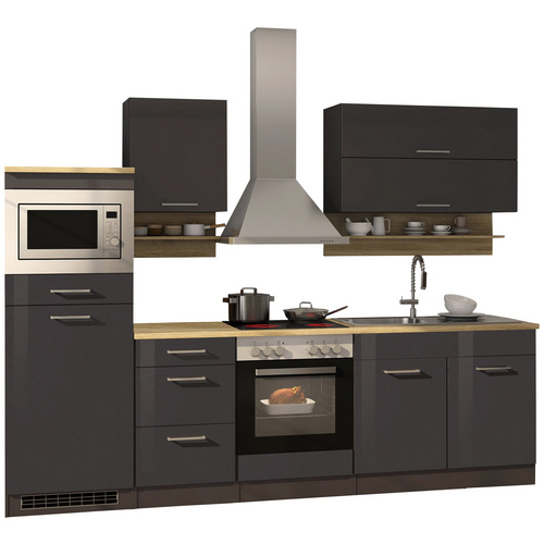 Küchenzeile "Mailand", mit E-Geräten, Gesamtbreite: 270 cm