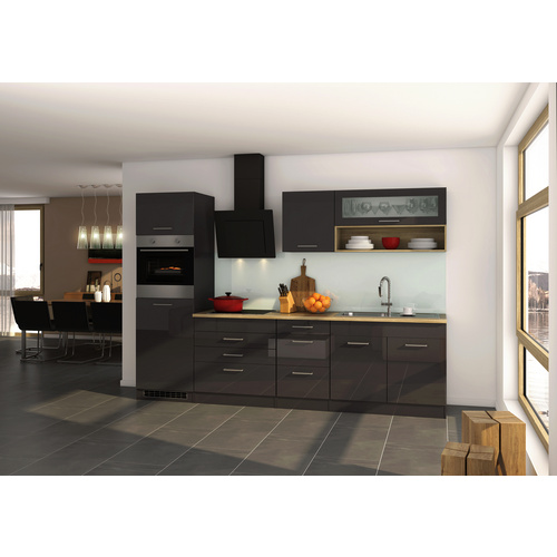 Küchenzeile "Mailand", mit E-Geräten, Gesamtbreite: 290 cm