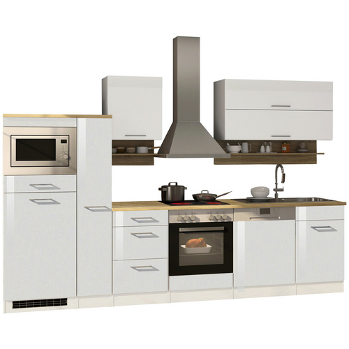 Küchenzeile "Mailand", mit E-Geräten, Gesamtbreite: 310 cm