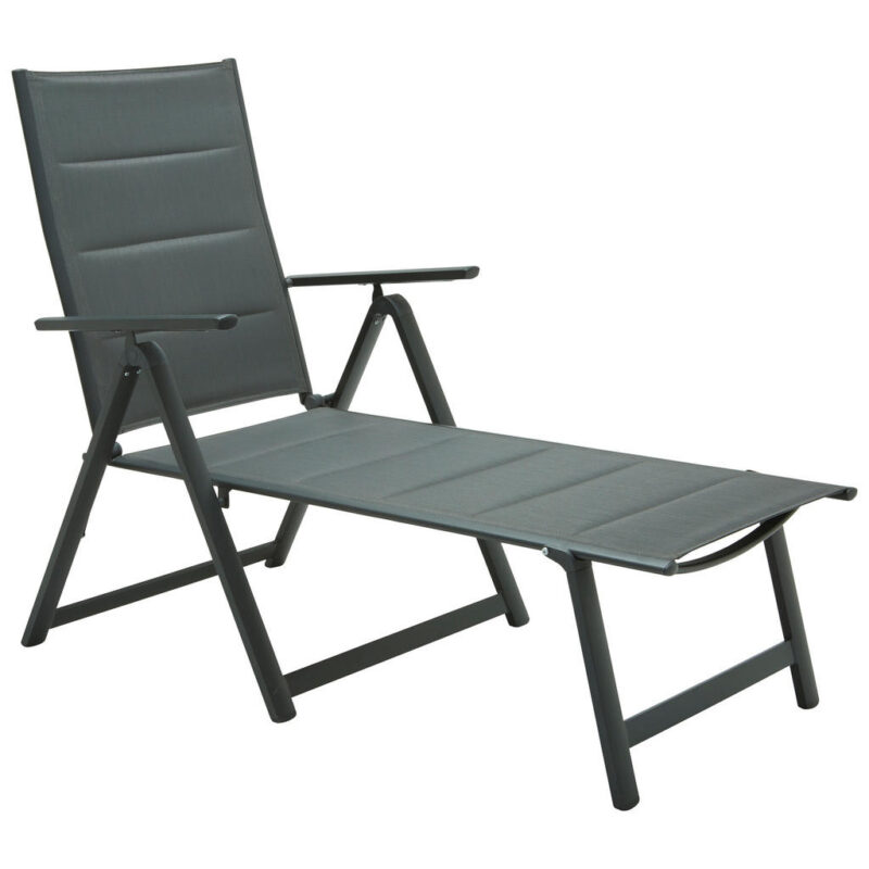 Ambia Garden GARTENLIEGE Anthrazit, Grau