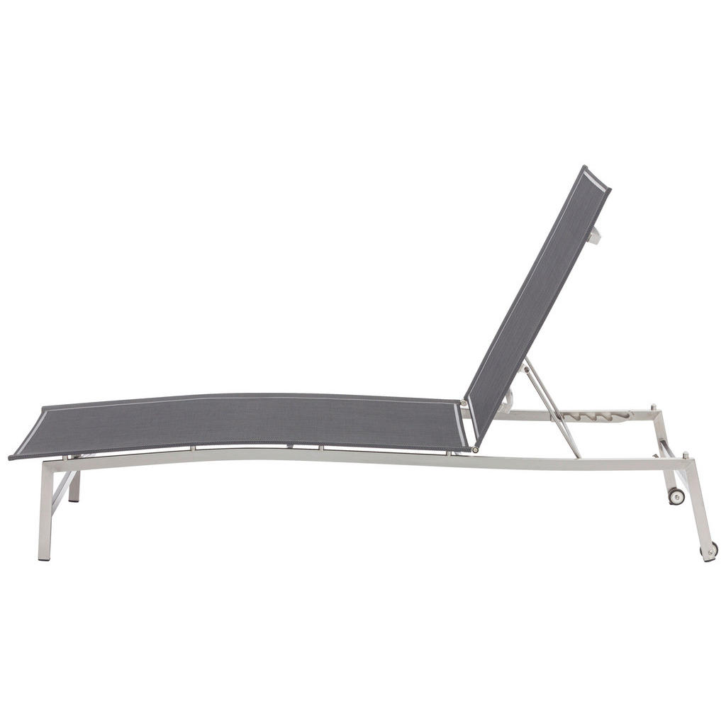 Zebra Süd GARTENLIEGE Anthrazit, Edelstahl 3 Zebra Süd GARTENLIEGE Anthrazit, Edelstahl – Bild 3